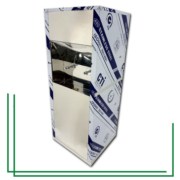 آبسردکن استیل دو شیر نگیر 60 لیتری