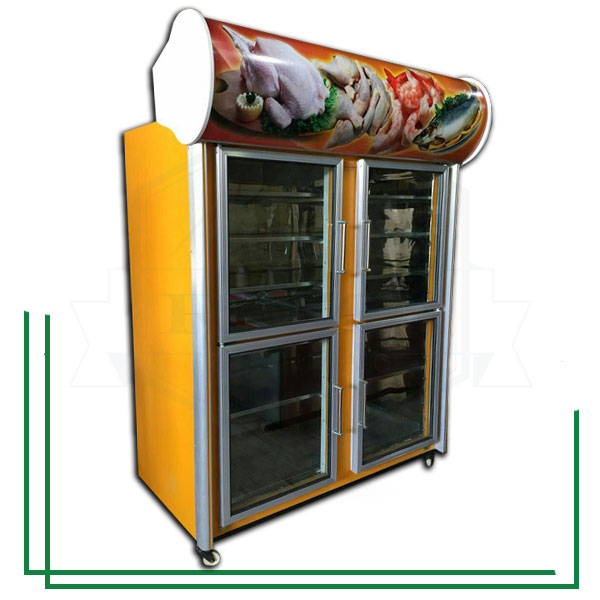 یخچال ایستاده چهار درب دوطرف نما
