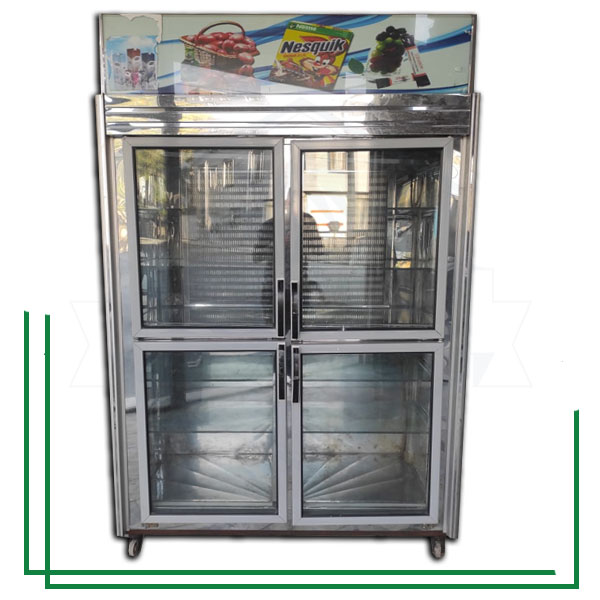 یخچال ایستاده چهار درب یک طرف نما