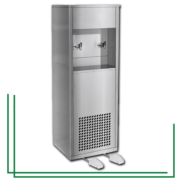 آبسردکن استیل دو شیر پدالی